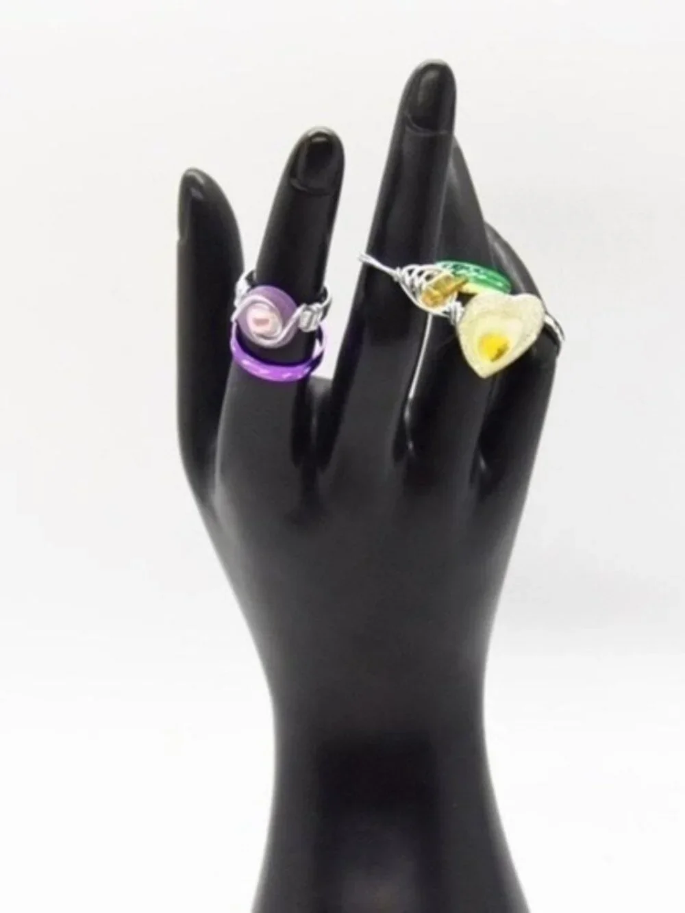 Colored Ring Set - Picture 3 of 4